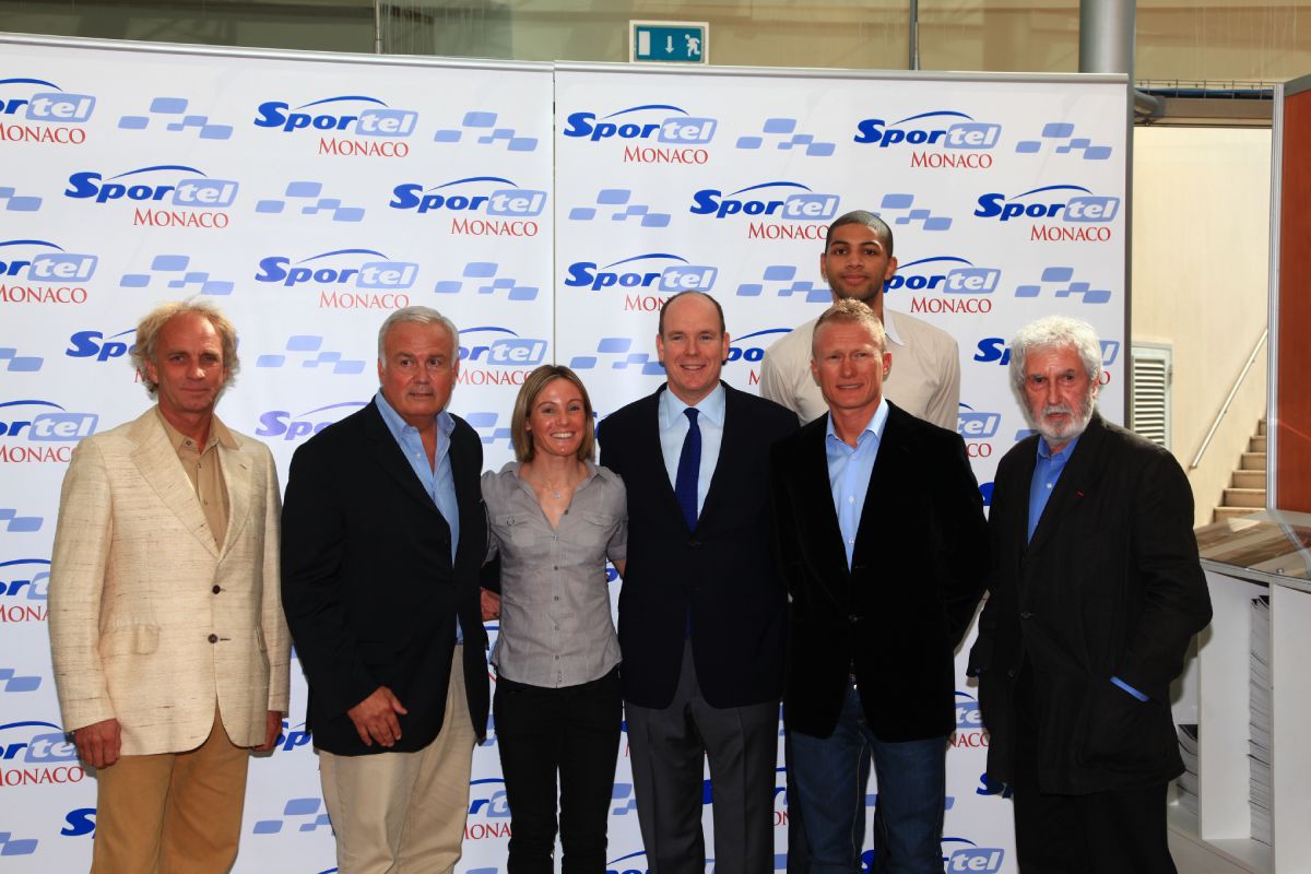 The Georges Bertellotti Golden Podium Awards Jury. Philippe Monnet (Single-handed sailor), Patrick Tambay (Racing driver, President of the Jury), Sonia Bompastor (Professionnal football player), Nicolas Batum (Professionnal basketball player), Alexandre Vinokourov (Professionnal road bicycle racer), Adolphe Drhey (Producer, Director, Organisation Committee Member, Competition Consultant)