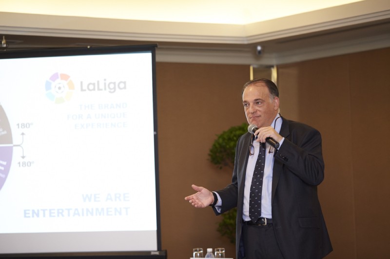 2016 - Panel – Global innovation to improve content and to add value to audiovisual rights. Javier Tebas (President, LaLiga)