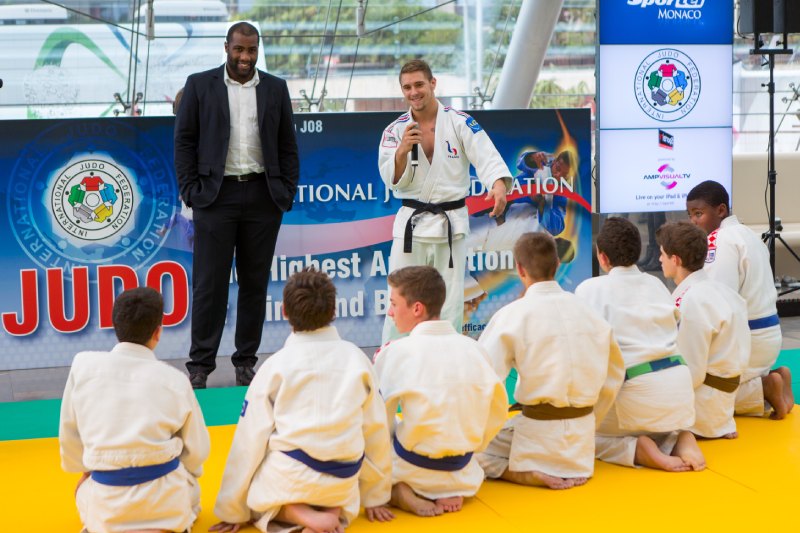 2013 - Demo: International Judo Federation. Teddy Riner (3-Time Olympic Gold medalist), Loïc Pietri (World Championship Gold medalist)