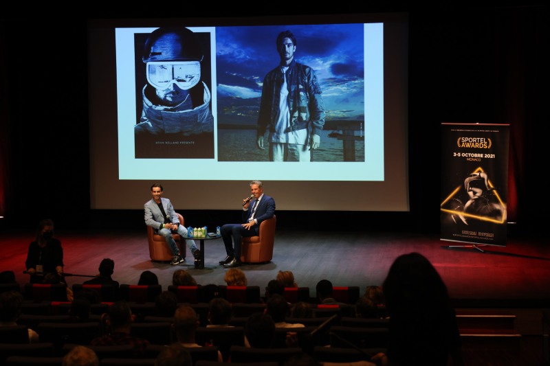 2021 - Public event – Preview screening of Kevin Rolland’s documentary: « Resilience ». Kevin Roland (Freestyle Skiing Olympic Medalist and World Champion), Marc Maury