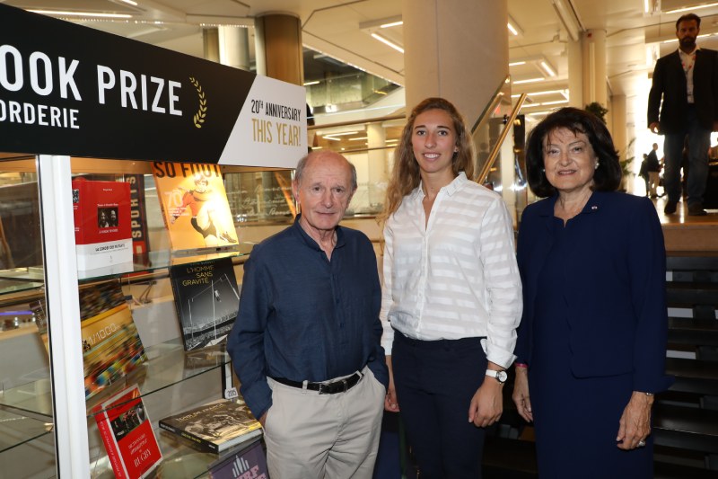 2018 - Renaud de Laborderie Sports Book Prize Jury. Jean-Louis Etienne (Doctor, Explorer, Writer, President of the Jury), Chloé Trespeuch (Vice World Champion in Snowboarding, Olympic Medalist), H.E. Yvette Lambin-Berti (General Secretary, Olympic Committee of Monaco)